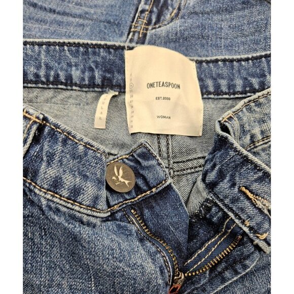 New One by One Teaspoon X Awesome Baggies Jeans Womens 24 Regular  Low Waist - Picture 6 of 6